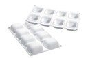 MOULE SILIKOMART GEM100 61 X 61MM H 30MM VOL 100ML TORTAFLEX