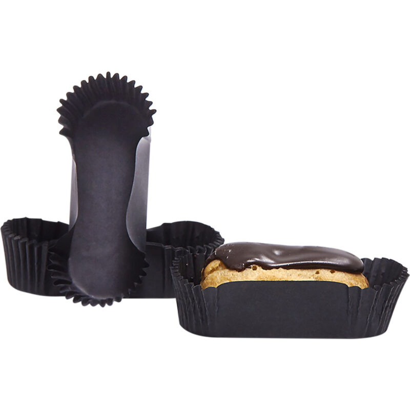 ZWART CUVETTEN LANG VOOR MINI ECLAIR 70X28X20MM DOOS VAN 1000 STUKKEN