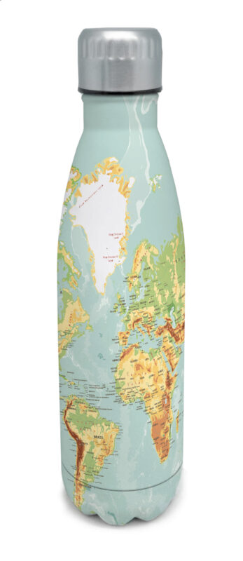 NERTHUS RVS FLES 500ML "LE MONDE" DUBBELWANDIG