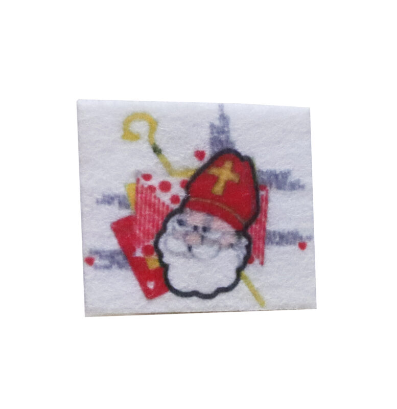 PINCE SAINT NICOLAS POSTAL EN FEUTRE 4.5CM 6 PCES