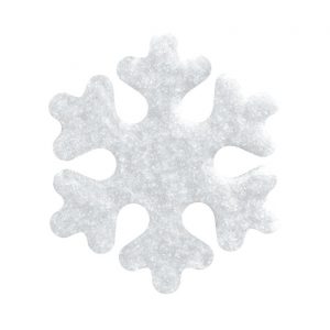 074266 PCB CRYSTALLIZED MERINGUE DECORATIONS SNOWFLAKE 4.8X4.2 CM 150PCS ***S/CD***