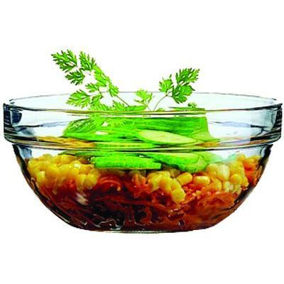 ARCOROC STACKABLE GLASS SALAD BOWL 17 CM