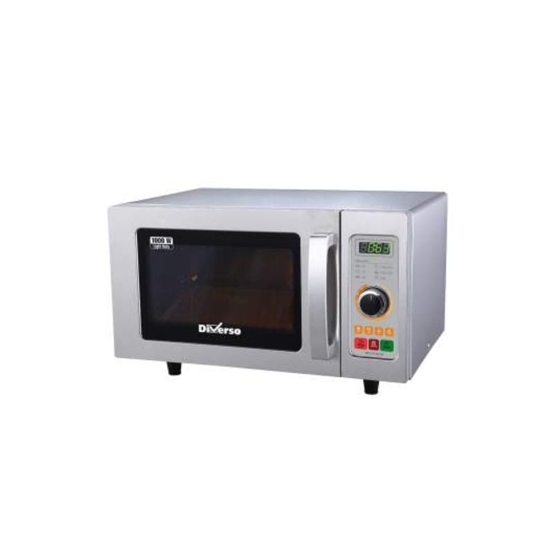 DIVERSO Four micro-ondes en inox 1000W mécanique