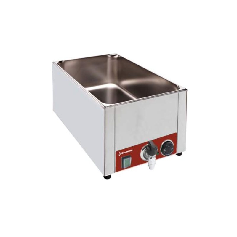 DIVERSO ELEKTRISCH BAIN-MARIE GN 1/1 15CM MET KRAAN