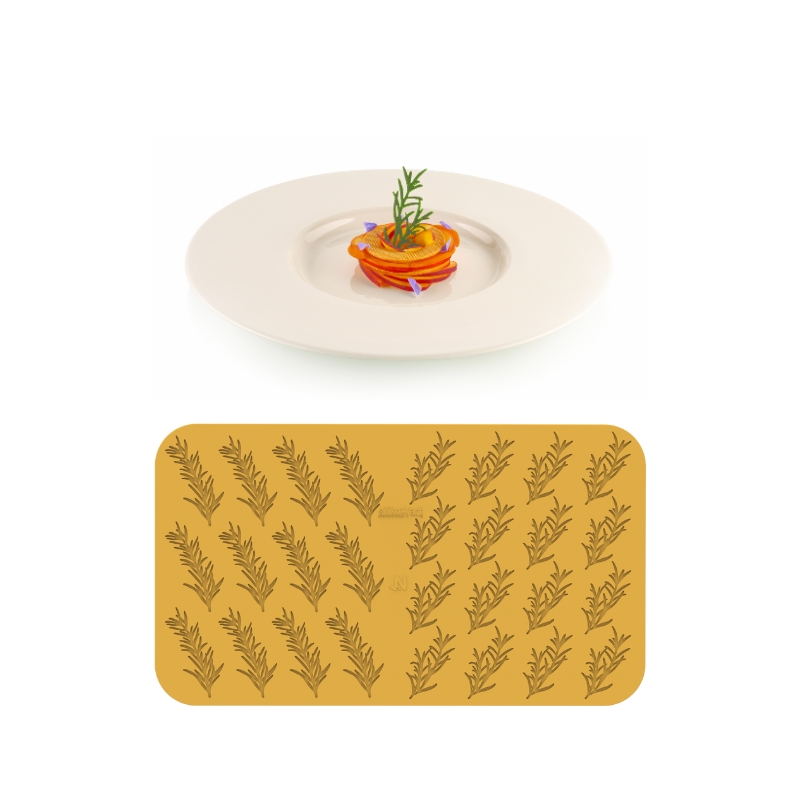 SILIKOMART NATURAE PRO MOULE SILICONE ROSMARINO N.12 9,3X4,3XH0,2CM - N.16 7,5X3,8XH0,2CM