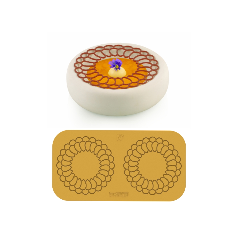 SILIKOMART NATURAE PRO SILICONE MOLD MANDALA N.2 Ø14CM H0,2CM