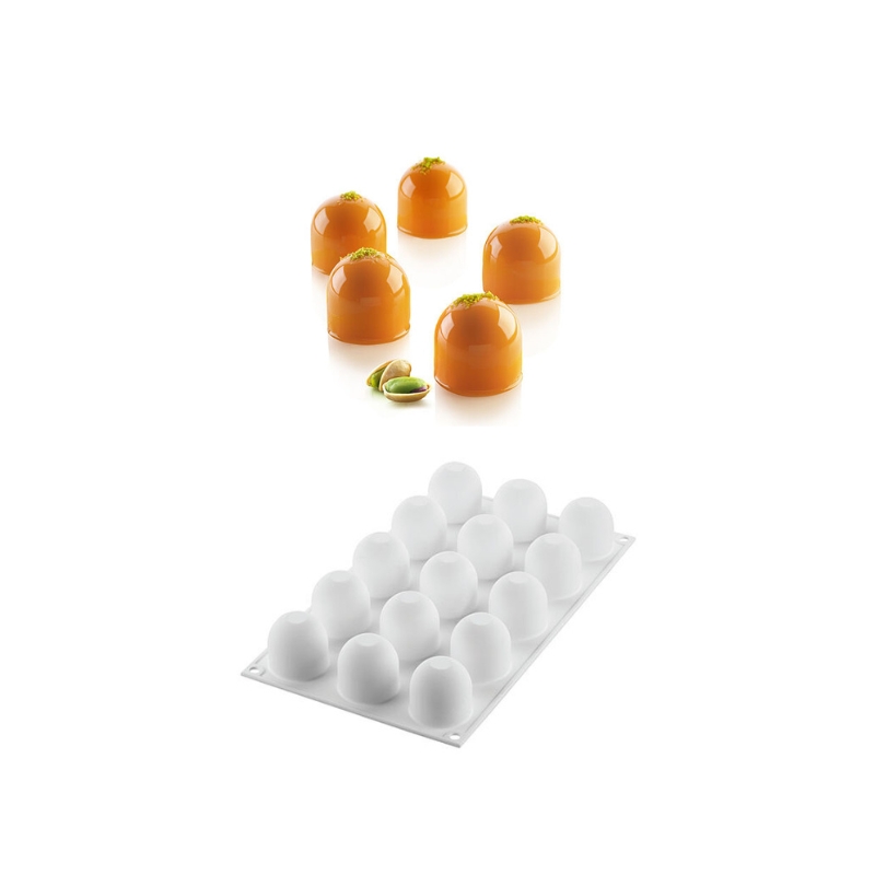 SILIKOMART SILICONE MOLD DOME 40 N.15 Ø4CM H4CM