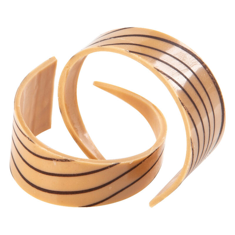 *FF*2035009 BOUCLE LIGNE BRUN CHOCOLAT CARAMEL 4CM 72 PCES ***S/CD***