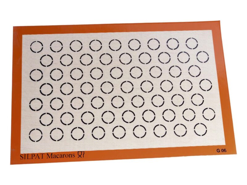 SILPAT® BAKING MAT FOR 60X40CM TRAY 63 INSERT SMALL MACARON Ø3.3CM