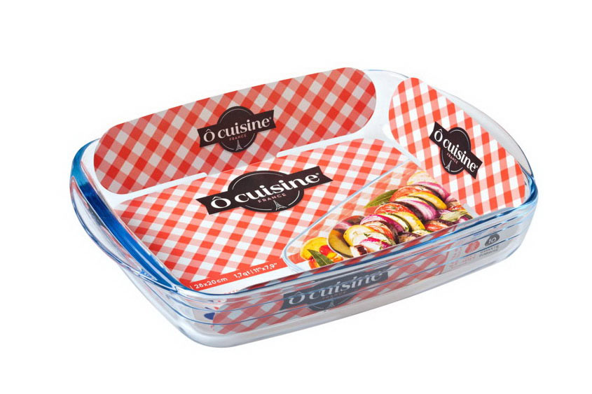O CUISINE BOROSILICATE OVEN DISH REC.28X20CM 1.6L