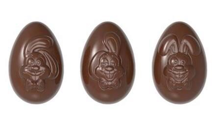 FUNNY BUNNY'S 3 FIG. EI CHOCOLADEVORM CW12048 13,5X27,5CM * 2X3 *71,5GR