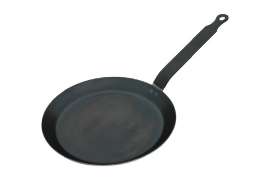 DE BUYER BLUE SHEET METAL CREPE PAN 24 CM ALL HOB 2 MM FORCE BLUE !!! NOT INDUCTION