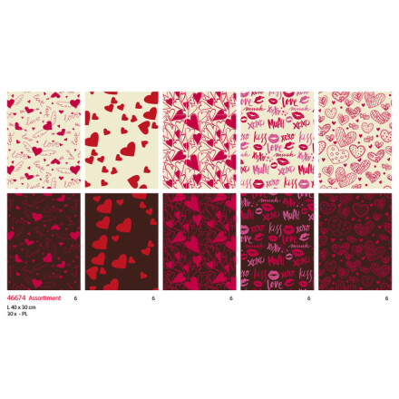 2046674 ASS TRANSFER VALENTINE 30 SHEETS***S/CD***