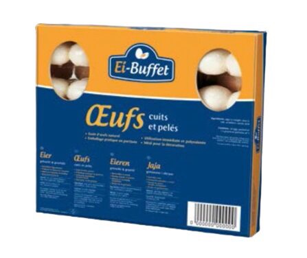 HARDGEKOOKTE EIEREN ECALES 30PC PIZZABOX 30PC = KARTON