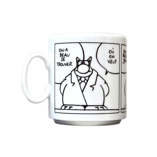 LE CHAT MUG NOIR ET BLANC ON A BEAU 30CL P.GELUCK