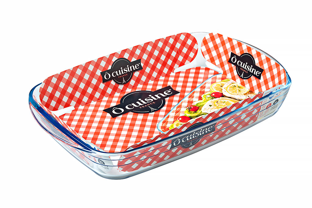 O CUISINE PLAT FOUR BOROSILICATE REC.32X20CM 2.0L