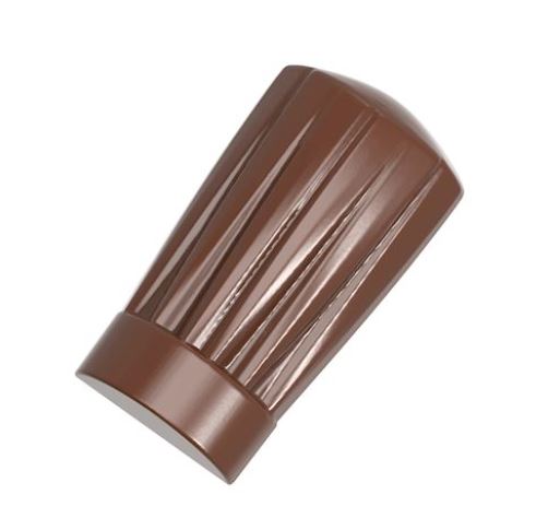 CHEF'S TOQUE CHOCOLATE MOLD CW1627 "PHILIPPE VANCAYSEELE" 13.5X27.5CM 2X6**6GR