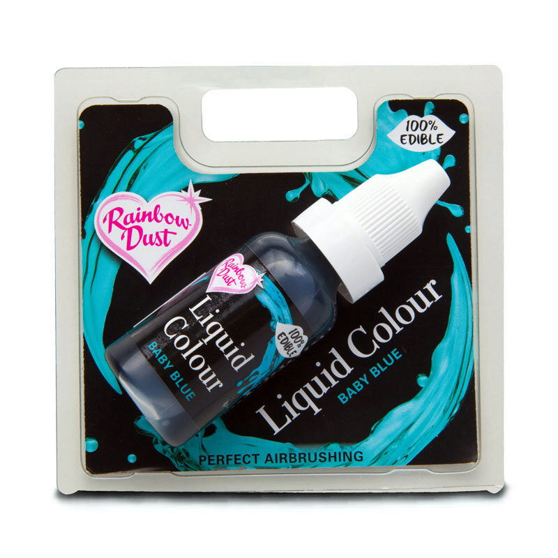 WATER OPLOSBARE VOEDSEL KLEUR BABYBLAUW16ML = FLES
