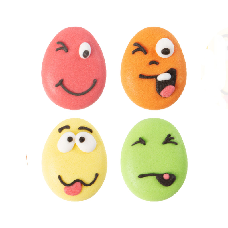 1051902 FUNNY FLAT EGGS SUGAR 96 PCES ***S/CD***