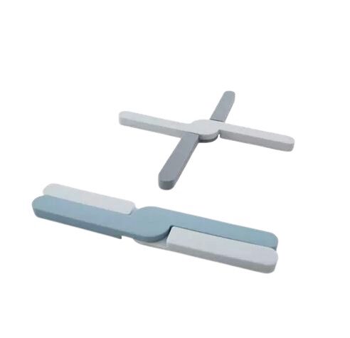 DOTZ GREY FOLDABLE SILICONE TRIVET 20X3.2X1.1CM