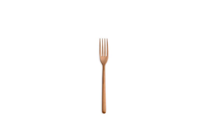 COMAS CANADA VINTAGE COPPER DESSERT FORK 18%