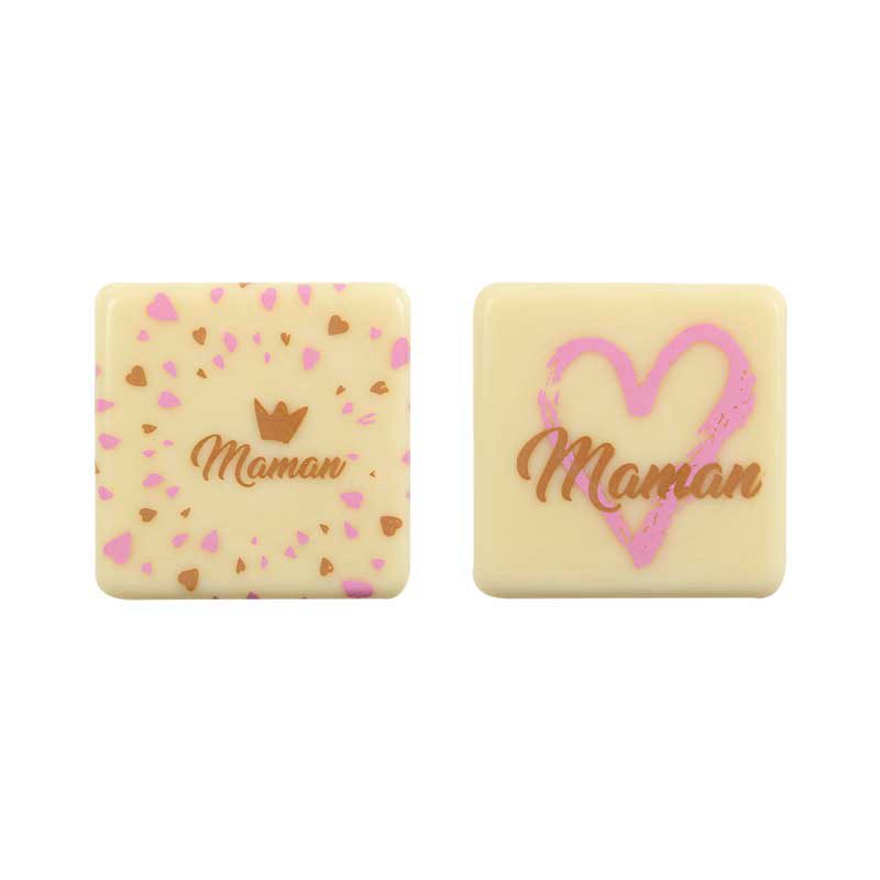 2010775 PINK MOM PLATE 38X38 MM 72 PCES