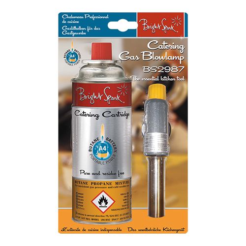 BRIGHT SPARK SET BRANDER FAKKEL CRÈME BRULÉE + GASCARTRIDGE