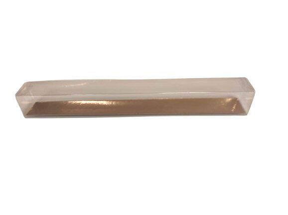 RECTANGULAR CELLO CASE WITH GOLD CARDBOARD 250X30X30MM