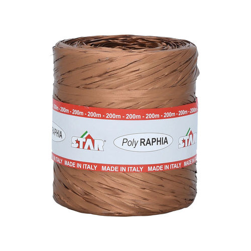 POLY RAFFIA 15MM X 200M COPPER R71