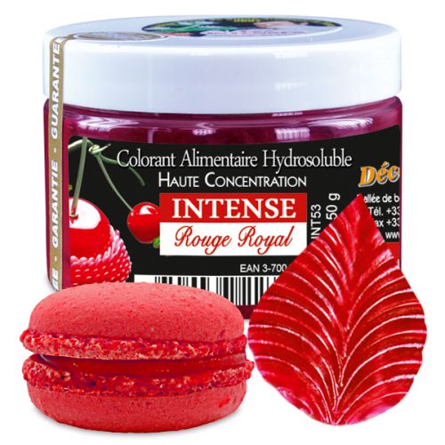 WATEROPLOSBARE KLEURSTOF INTENS KONINKLIJK ROOD E122-E102 - INT53 50GR