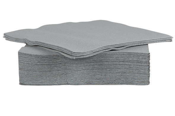 C&T PROF SERVIETTE GRIS 38X38CM 40PCES