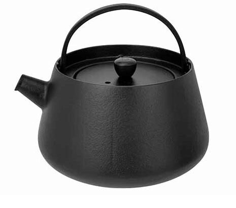 C&T CAST IRON TEAPOT 0.83L SMOOTH BLACK "BILLY"