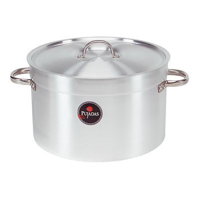 PUJADAS LOW ALUMINUM POT 45CM 45L WITH LID