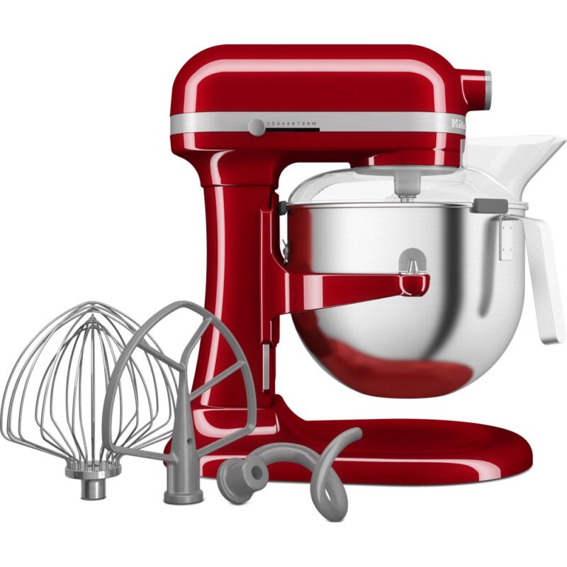 KITCHENAID HEAVY DUTY COLOR WIT/ROOD/ZILVER KUIP 6,9L-500W