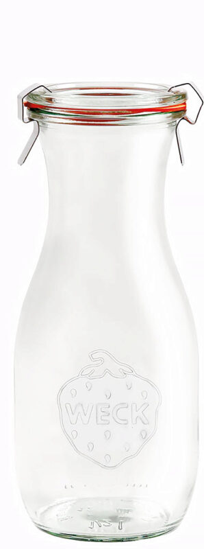 WECK CARAFE A JUS VERRE Ø 60MM 530ML-4P COUVERCLE VERRE