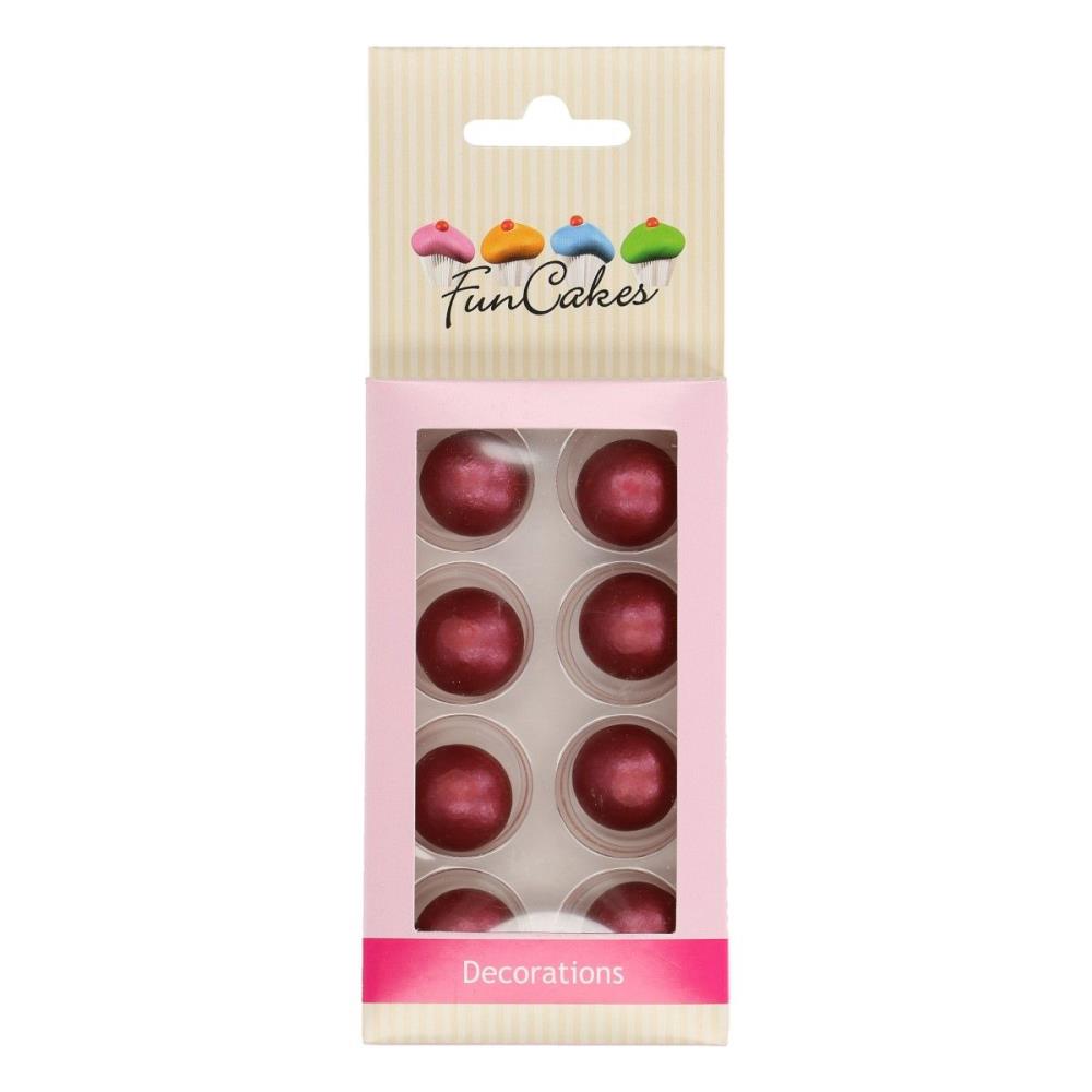 BOULE DE CHOCOLAT RUBIS 2CM 8 PCES