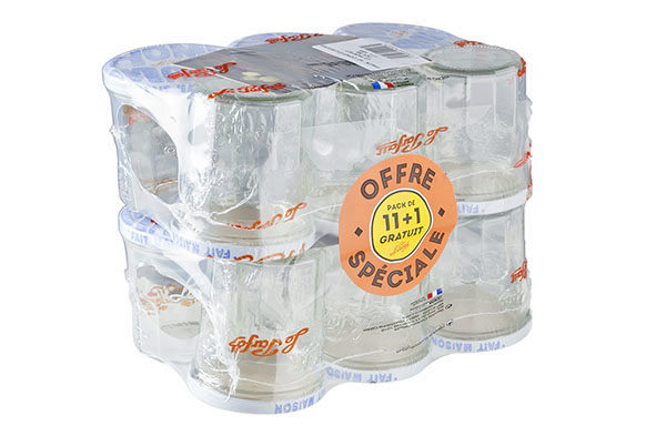 LE PARFAIT SET 12 POTS A CONFITURE 324 ML A/COUV