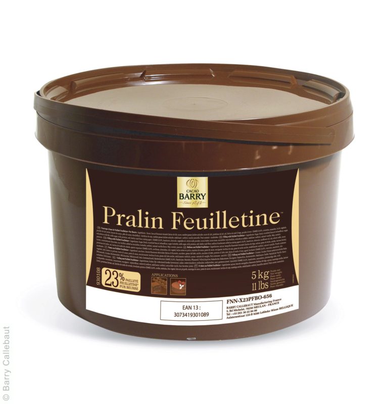 ***RUPTURE CALLEBAUT, PAS DE DATE DE DISPONIBILITE*** BARRY FNN-X23PFBO-656 PRALINE FEUILLETINE 5KG