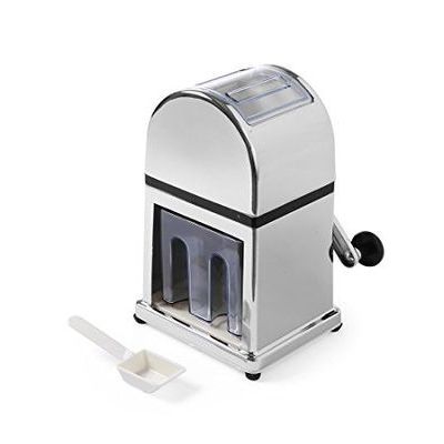 ICE CRUSHER PILEUR-BROYEUR GLACE MANUEL CHROMÉ  A/BAC AMOVIBLE