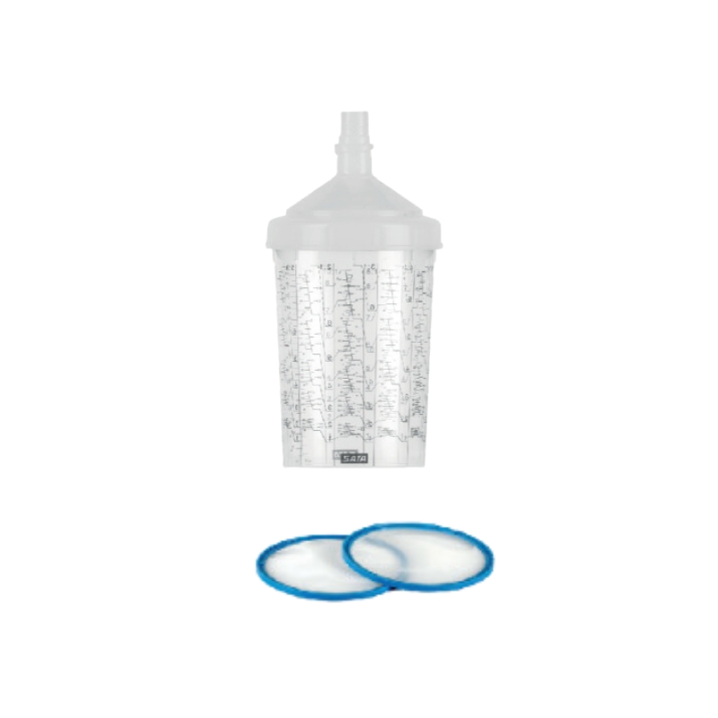 SGI KIT OF 10 RPS 0.9L CUPS AND SIEVES FOR SATA GUN