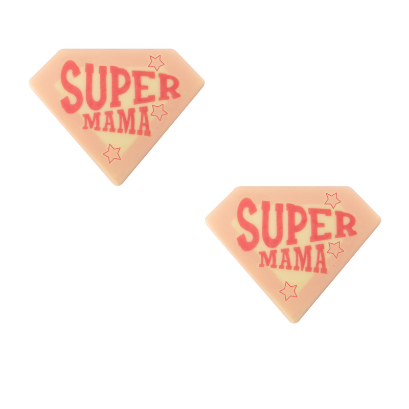 2010821 PLAQUETTE SUPER MAMA 45X35MM CHOCOLAT 120 PCES ***S/CD***