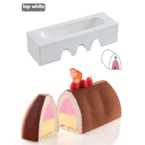 SILIKOMART MOULE INSERT GIANDUJA EN SILICONE  225 X 60 HT 69MM VOLUME 600ML