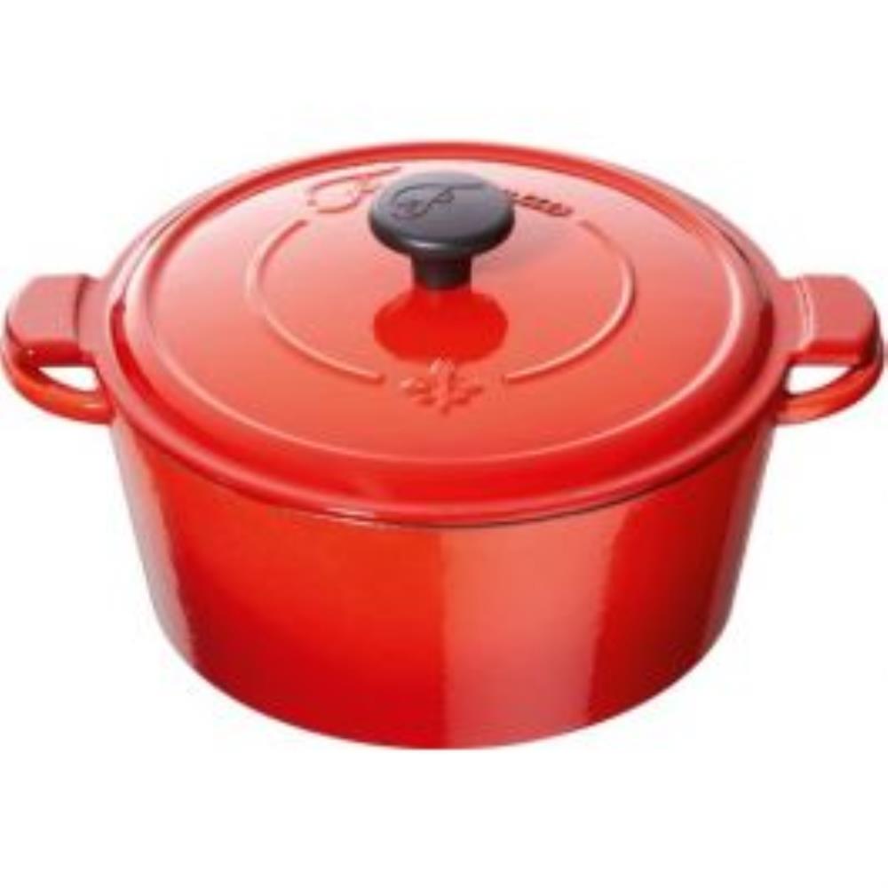 FONTIGNAC RONDE SUDDERPOT 26CM - 5,2L ROOD