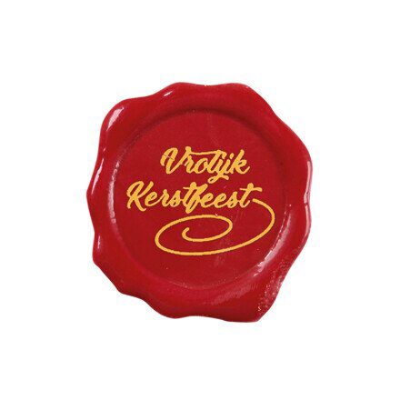 2013474 TAMPON VROLIJK KERSTFEEST 3 CM 175PCES ***S/CD****