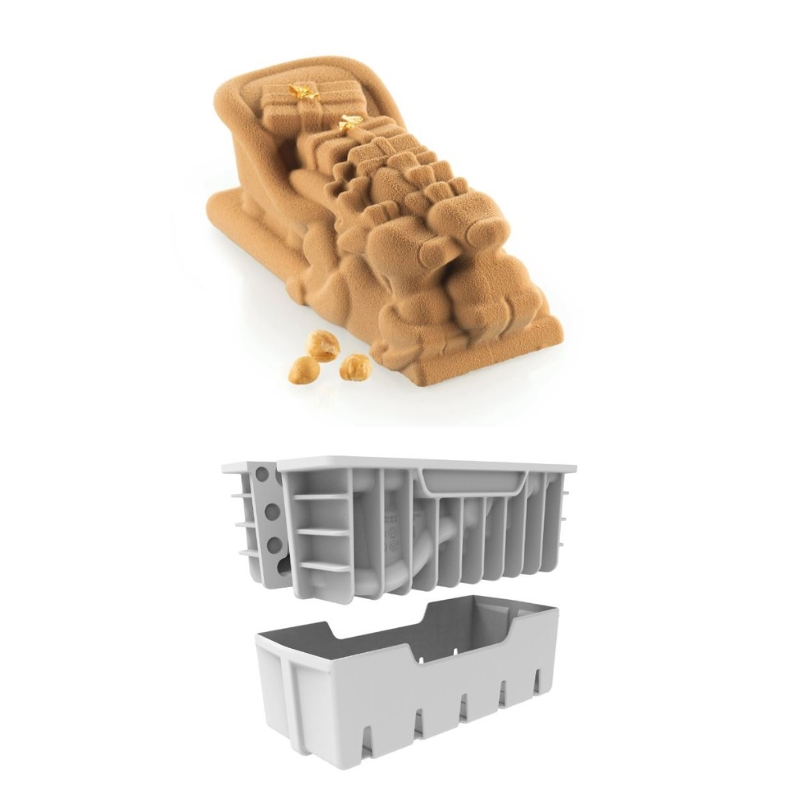 SILIKOMART KIT MOULE BUCHE NORTH POLE 940 210X87 H80MM -  940ML