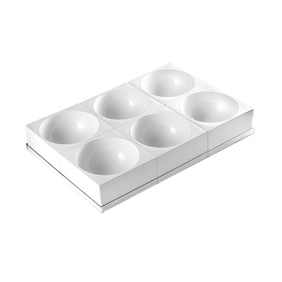 SILIKOMART SET DEMI-SPHERES EN SILICONE ZUCCOTTO Ø180 HT90MM VOLUME 6 X 1570ML