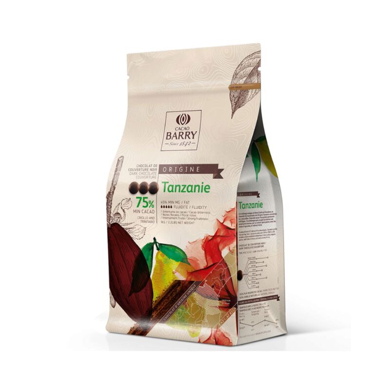 BARRY CHD-Q75TAZ-E1-U68 BLACK TANZANIA 75% CALLET 1KG