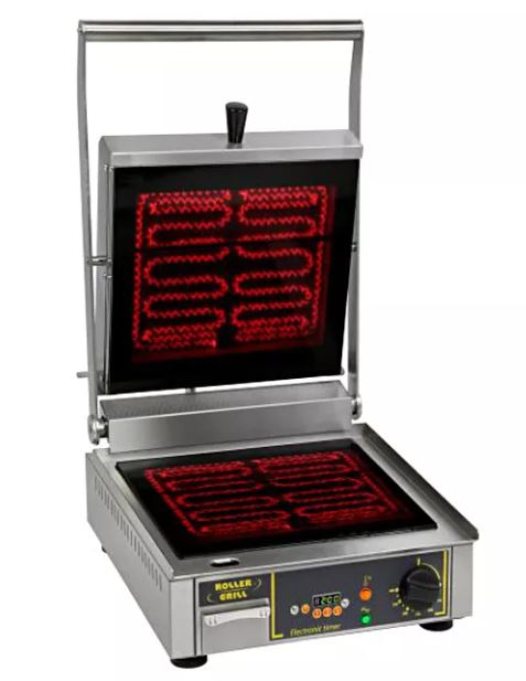 ROLLER GRILL ROOSTER CONTACT VITRO ENKEL GVS 335 RSPEEDY 33,5X30,4CM 230V