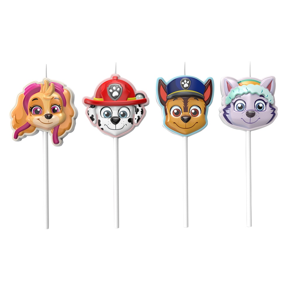 PAW PATROL BIRTHDAY CANDLES 4PCS