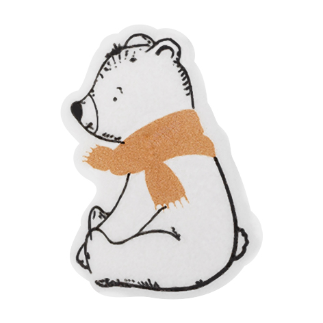 087058 PCB DÉCORS MERINGUÉS OURSON 3,4X2,5 CM 120PCES ***S/CDE***